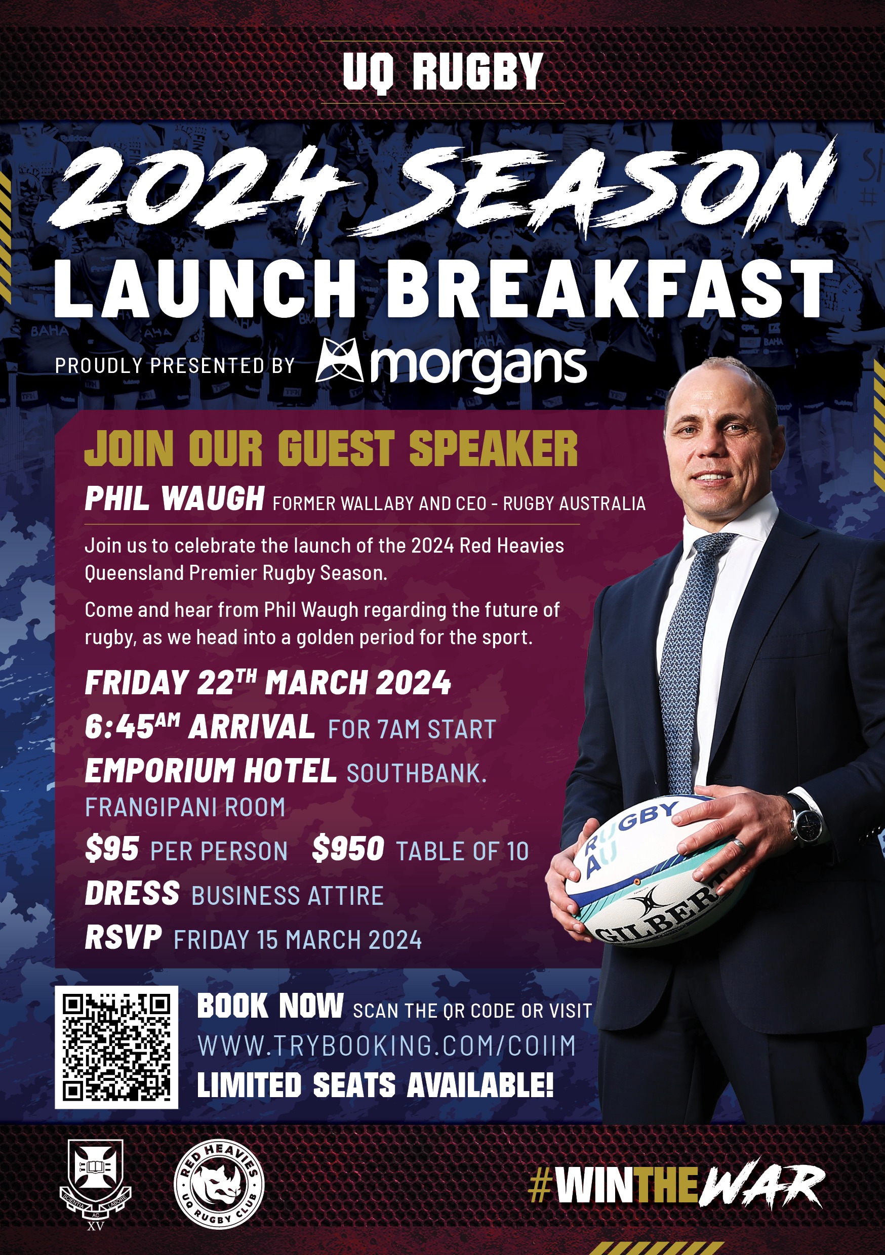 2024 UQ Rugby Season Launch Breakfast UQ Rugby Club Brisbane